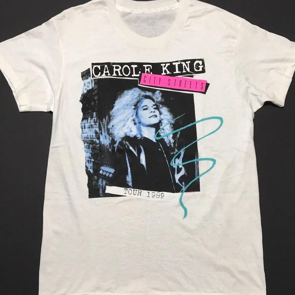 Carole King City Streets Tour White Tshirt Short Sleeve All Sizes 1f912