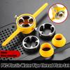 6pcs PVC Plastic Water Pipe Threader NPT Thread Tap Die Set NPT1/2 3/4 1Inch, Manual PVC Water Pipe Xternal Thread Tapping Tool