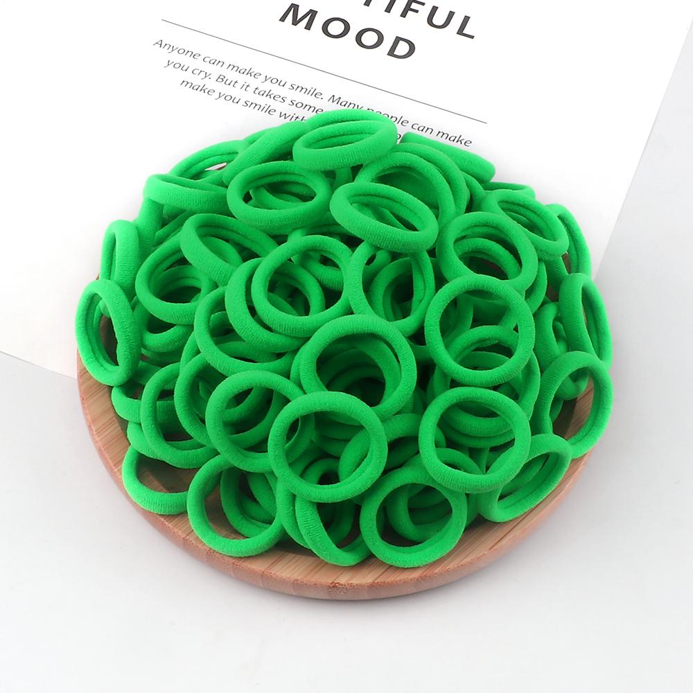 20/30/50/100/200pcs Colorful Hairband Black Grey Rubber Band Nylon Hair Elastic Ponytail Hairstyle Scrunchies Hair Accessories