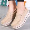 Fashion Macrame Women's Loafers Cow Suede Platform Shoes Slip-on Mother Shoes Walking Shoes Moccasins