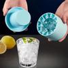1PC Silicone Ice Cube Mold with Lid Cylinder Ice Cube Bucket Mini Leakproof Reusable Party Barware Household Kitchen Tools