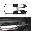 Carbon Fiber Car Window Lift Switch Frame Panel Decor Sticker Decal Trim Cover For Ford Mustang GT 2015- Car