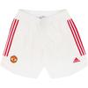 2021-22 Season Manchester United Side Stripe Logo Print Breathable Football Pants Men Pants White GM4618