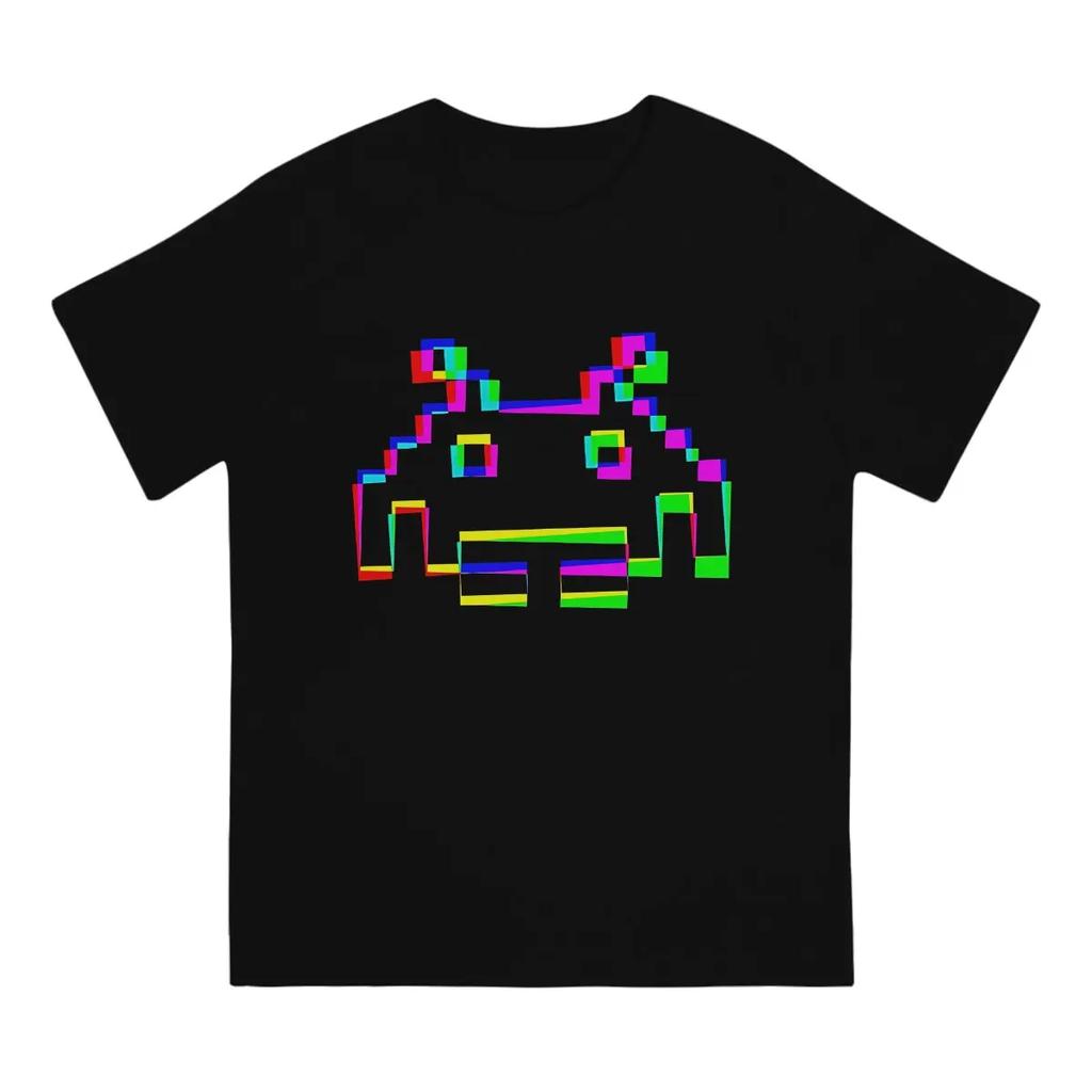 Space Invaders Shooting Video Game Distortion Space Invaders Tshirt Graphic Men Tops Vintage Summer Clothes Harajuku T Shirt