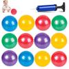 Mini Knobby Balls Set Spiky Massage Stress Balls with Pump Handheld Sensory Balls Fun Bouncing Balls for Toddlers Party Favors