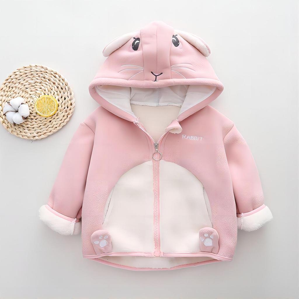 Children's Thickened Fleece Winter Jacket - Warm Sweatshirt for Boys and Girls