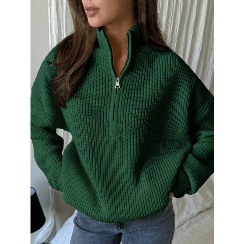 Women S Long Sleeve Knit Pullover Sweater Casual Style