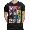 Мужская футболка Five Nights Horror FnAF Крутая Чистый Хлопок Футболка Короткий Рукав Футболки Круглый Вырез Одежда 6XL