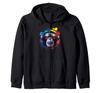 Солнцезащитные очки Monkey DJ Holiday Music Fan Nature Monkey Zip Hoodie