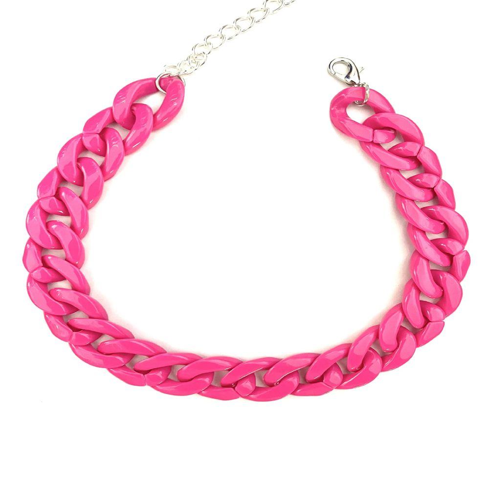 Friendship Gifts Acrylic Collar Choker Gothic Hip Hop Chain Necklace Pendant Punk Choker Hip Hop