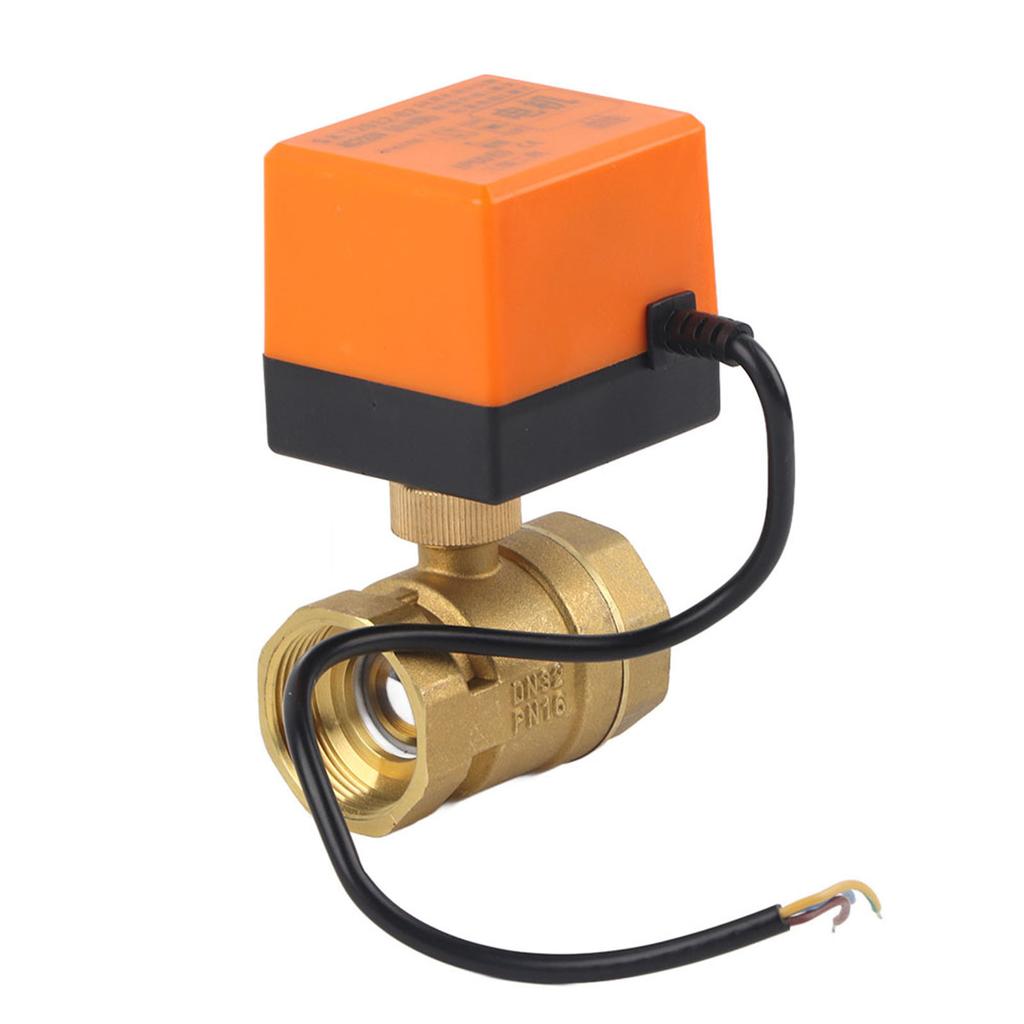 1 шт. AC 220 В G114 DN32 2-ходовой 3-проводной 2-точечный латунный электрический моторизованный шаровой кран