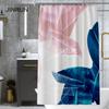 Bathroom Thickened Waterproof Curtain Mildew Proof Shower Curtain Shower Partition Curtain Shower Curtain Bathroom Curtain Free Perforation
