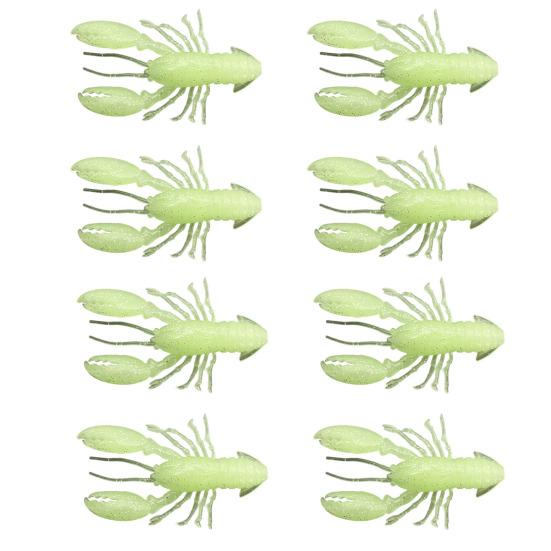 8 шт. Мягкие приманки Рыболовные приманки Реалистичный вид Яркий цвет Мини-размер Портативные Креветки Искусственные приманки