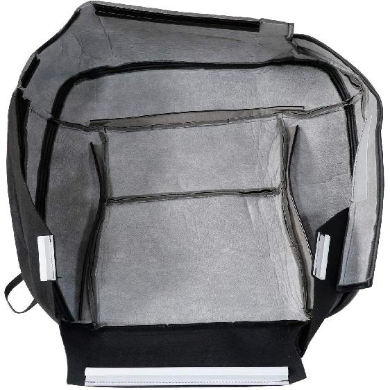 Priprilod Black Leather Driver Side Bottom Replacement Seat Cover Compatible with Ford F150 Lariat 2004 2005 2006 2007 2008