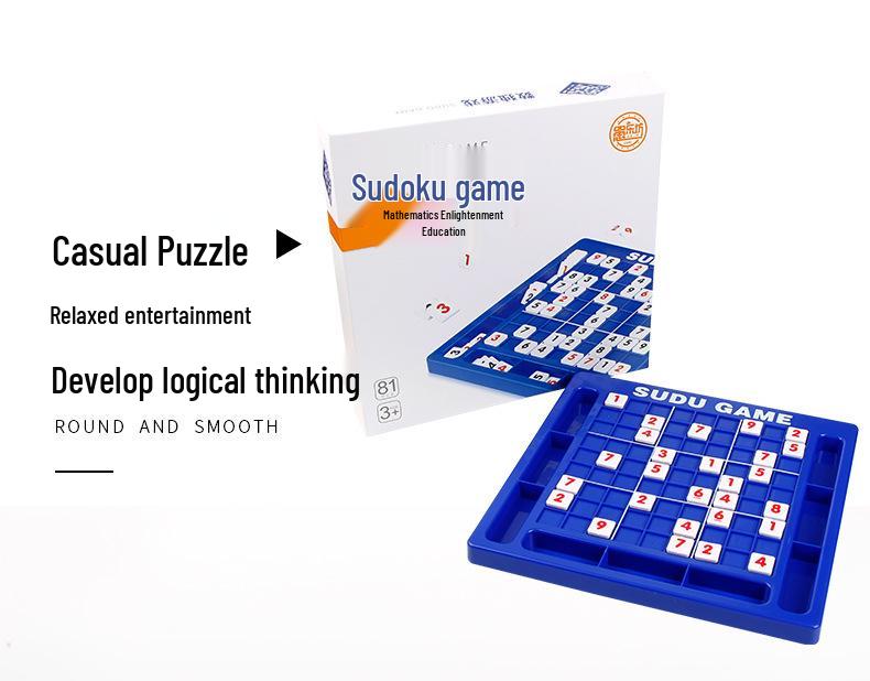 Children's Educational Sudoku & British Checkers Board Games for Intellectual Development