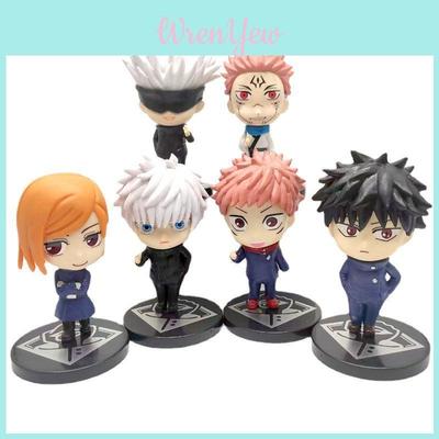 Набор из 6 фигурок Jujutsu Kaisen: Годзё Сатору, Кугисаки. Идеально для коллекционеров и детских подарков