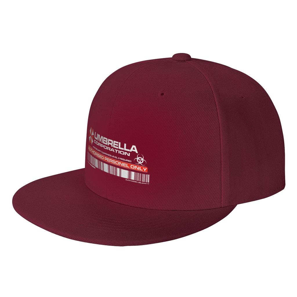 Fashion UMBRELLA CORP AUTHORIZATION ACCESS STICKER Flat Brim Sun Hat ParentChild Sun Visor Hat