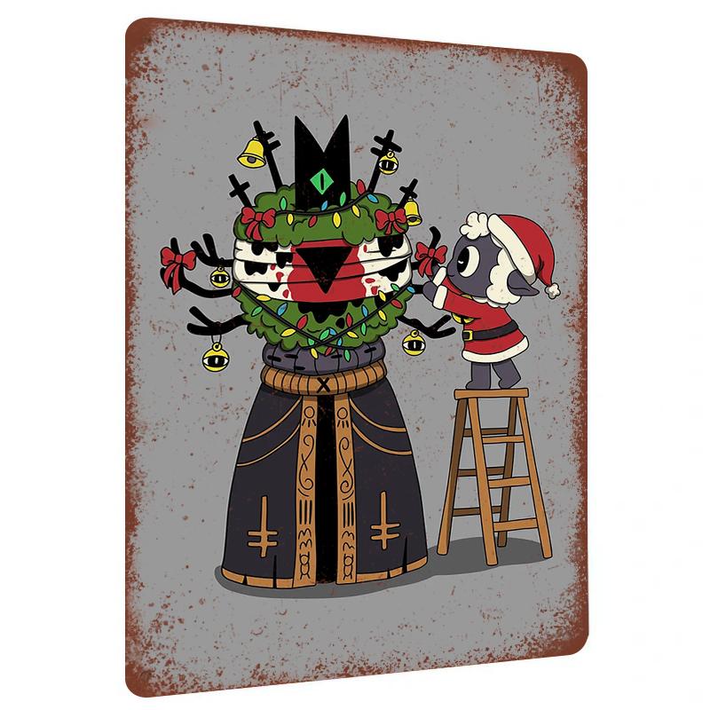 Holiday Limited Edition Cartoon Character Decorative Iron Painting Creative Home Wall Art