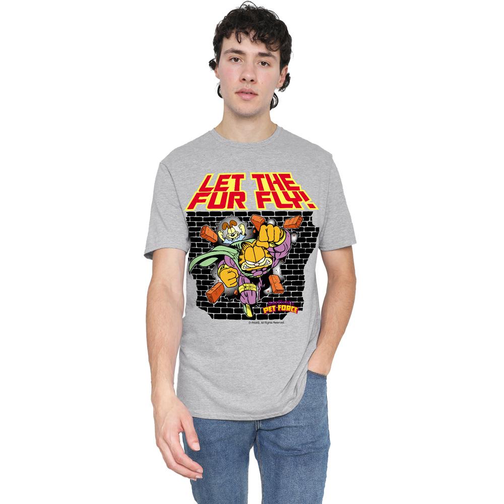 Garfield Mens Let The Fur Fly T-Shirt