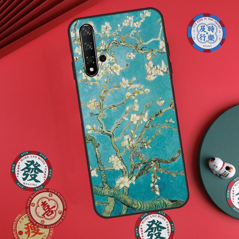 Цветущая миндальная ветвь Для Huawei Nova Y60 Y70 Y90 Y72 Y73 Y61 Y91 7i 8i 11i 12i 12s 9 10 SE P20 P30 P40 Lite Чехол