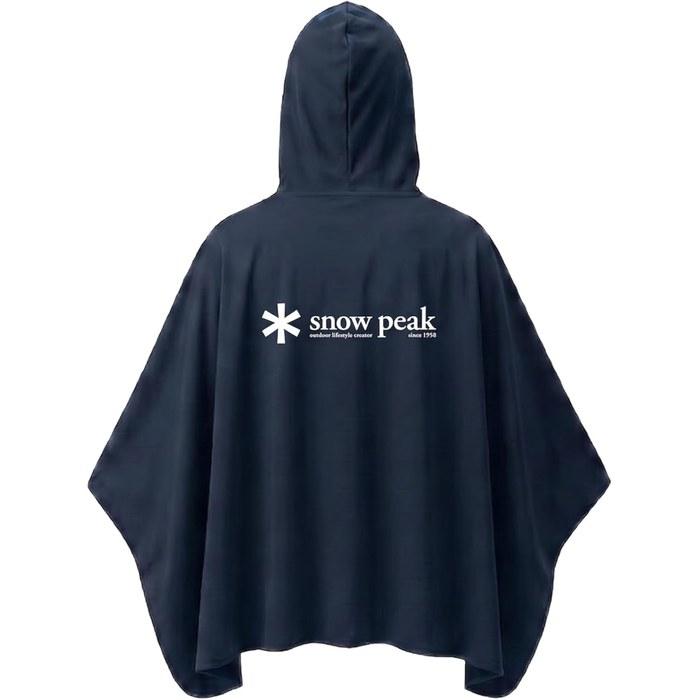 Snow Peak Пончо с эффектом прохлады, защита от УФ-лучей, теплозащита 42%, Пиковая тень NAVY