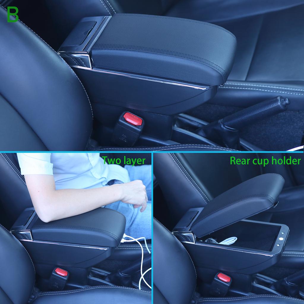 USYM3 For Seat Ibiza Armrest Box For Seat Ibiza 6j MK4 IV 6L Car Armrest 2018-2025 Storage Box Retrofit parts Interior Car Accessories