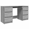 Desk Gray Sonoma 140x50x77 cm Particleboard