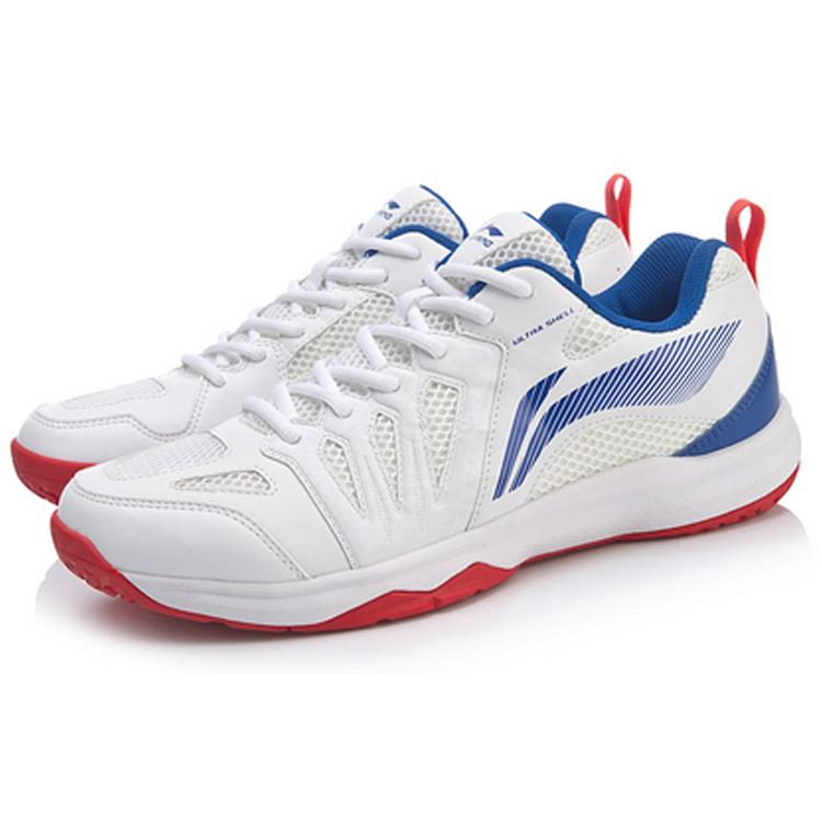 Li Ning Ace Текстиль, Синтетическая кожа Амортизация Скользкая подошва Износостойкая Дышащие Низкие Бадминтонные кроссовки AYTP011-3