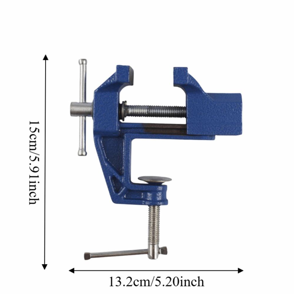 Non-Slip Jaw Portable Small Vice Cast Steel Compact Clamp Making Table Clamp Woodworking