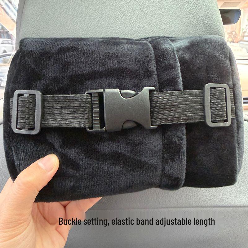 Large Capacity Car Tissue Holder - Short-Pile Armrest & Sun Visor Luxury Style