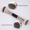 2/4/5Pcs Flat Top Dual-ended Makeup Brushes Soft Bristle Foundation Brush Set  Beginner Makeup