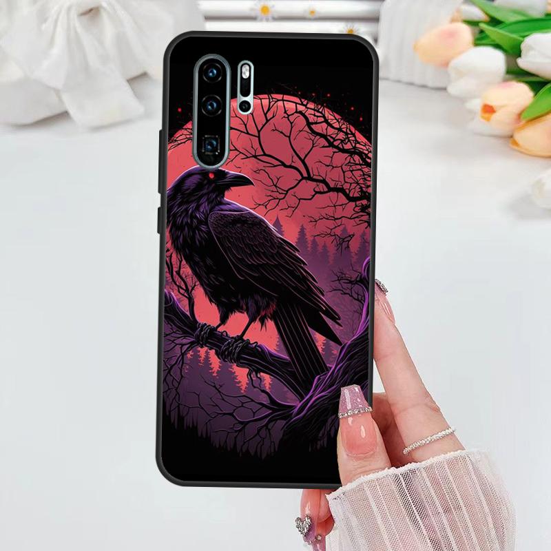 Чехол Готический Ворон Для Huawei Nova 3i 7i 8i 11i 10 9 SE 5T Y60 Y61 Y70 Y90 P Smart P60 Pro P30 P40 Lite