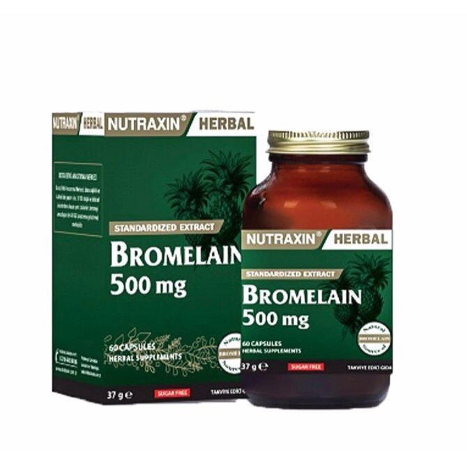 Nutraxin Herbal Bromelain 500 мг Ананас 60 таблеток Травяная добавка