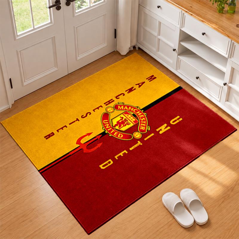 FC Manchester Carpet Door Mat for Living Room or Bedroom Protective Mat Under Chair Office Decoration Christmas Gift Birthday Present