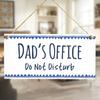 Meijiafei Dad’s Office Do Not Disturb - Great Small Gift Idea for Your Dad 10" X 5"