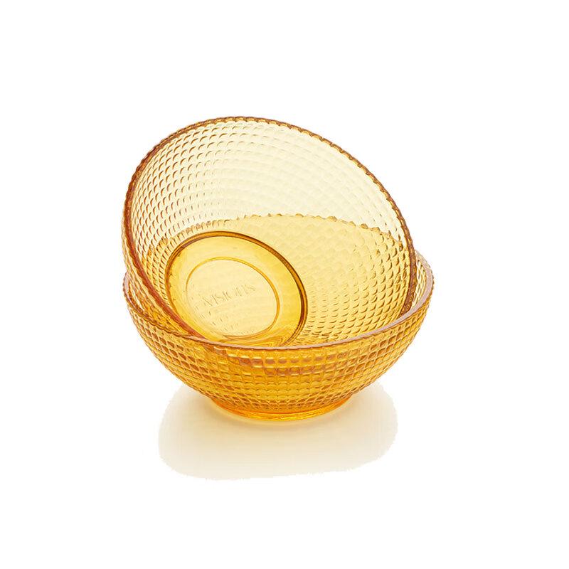 VISIONS Corning Amber Glass 4-Piece Bowl Set