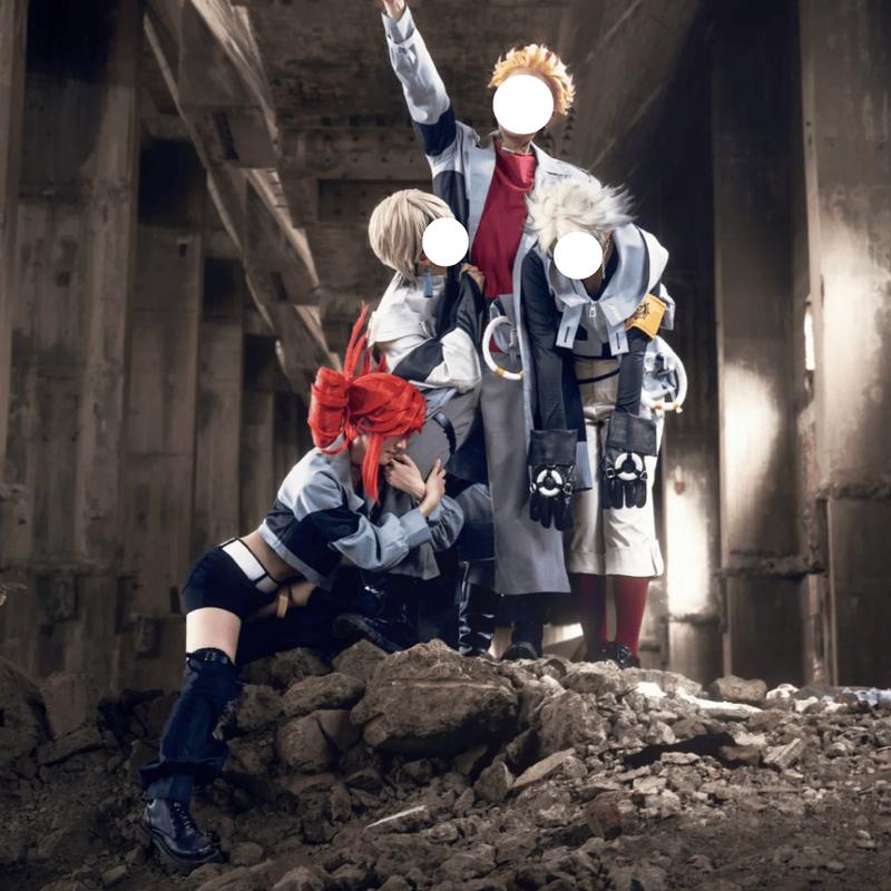 Anime Riyo Ashwaya Amo Zanka Guita Rudo Tamuji Engine Cosplay Costume Gachiakuta Cos Suit Team Unifrom Party Roleplay Set