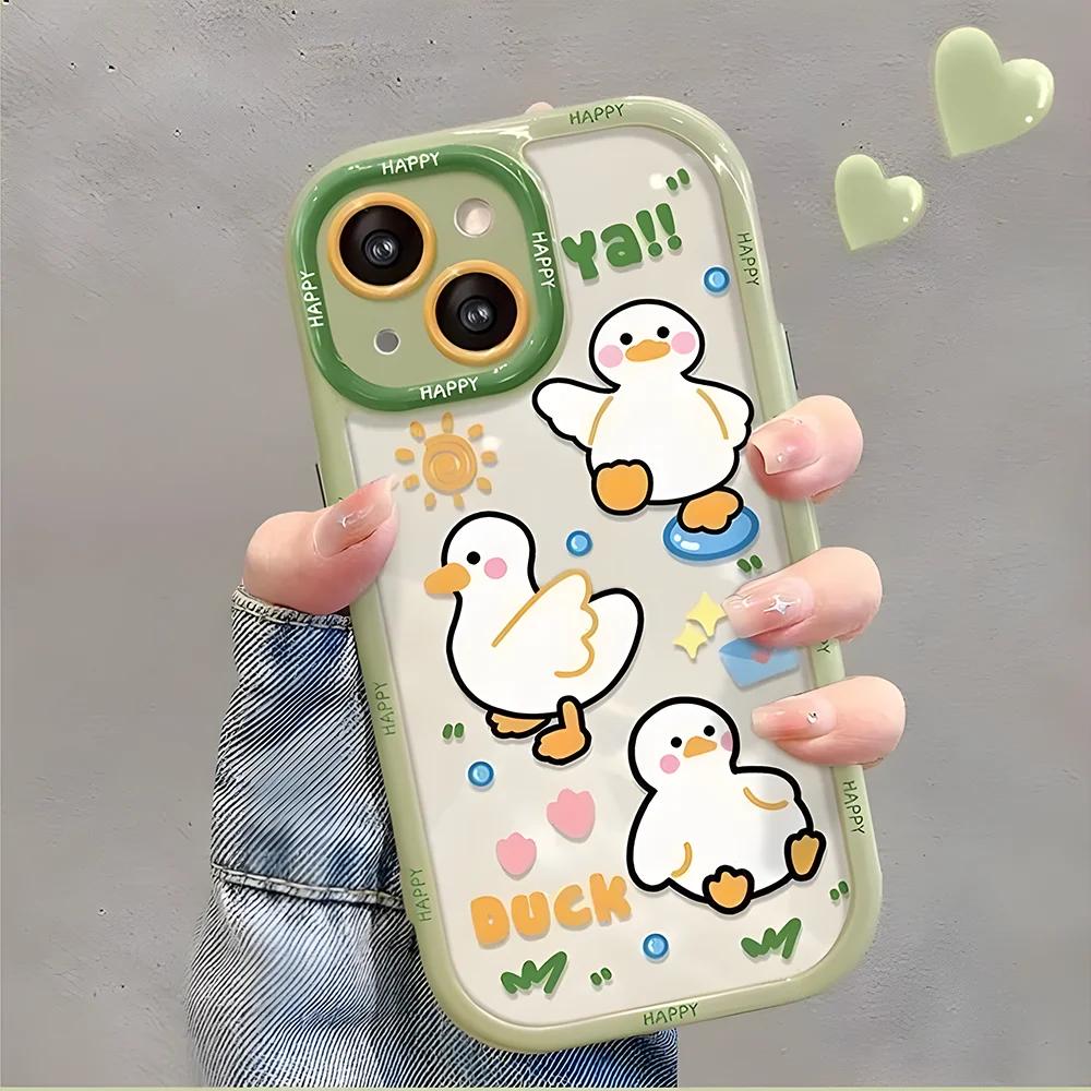 Чехол для Realme C67 C65 C63 C61 C55 C53 C51 C35 C33 C30S C25Y C21Y C20 12 Pro Plus чехол Милая толстая утка Кошка Цветок