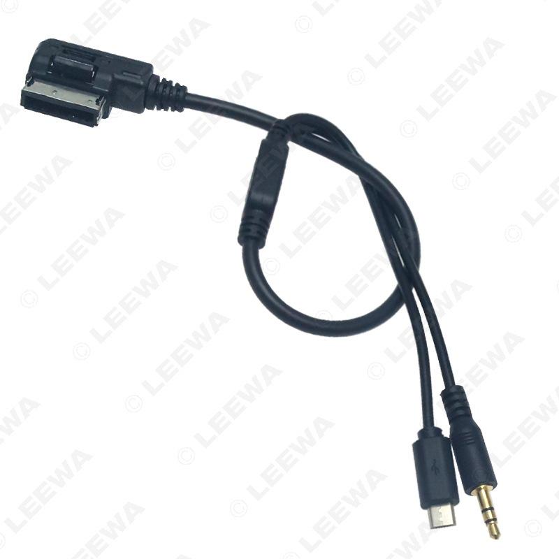 Mercedes-Benz MDI/AMI/MMI To Micro USB/DC3.5mm AUX Audio Cable