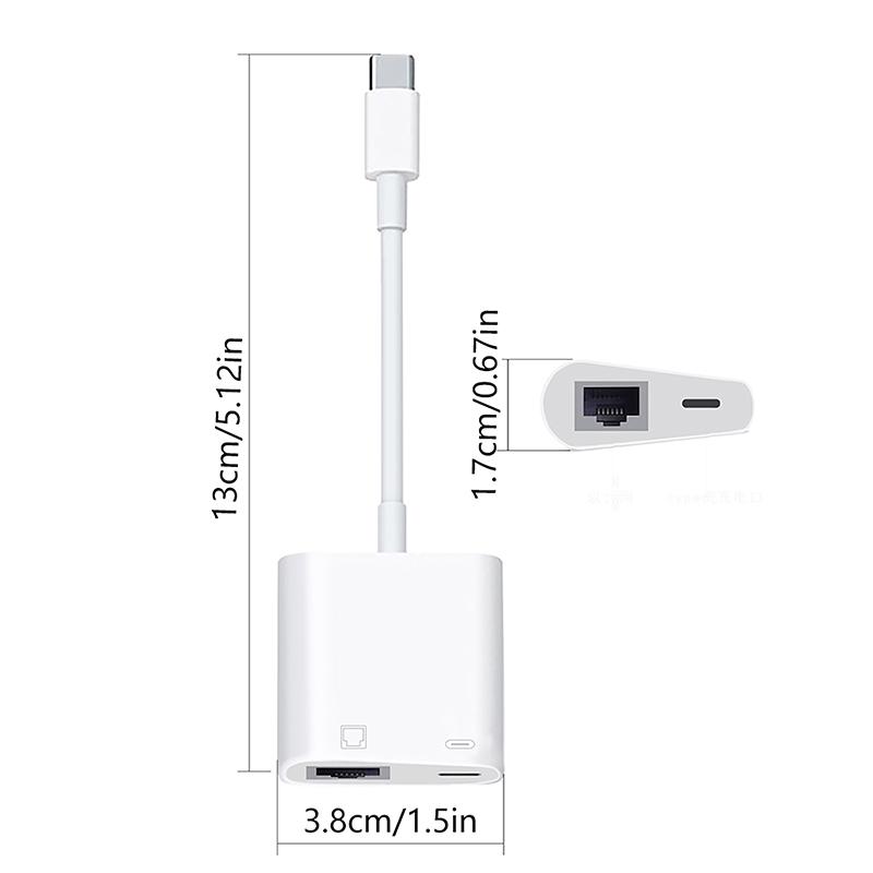 Адаптер для подключения мобильного телефона Lightning к порту Rj45 Ethernet-конвертер