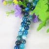 10mm Round Blue Agates Onyx Loose Beads Natural Stone Accessories Parts DIY Hand Made Women Girls for Jewelry Making Design