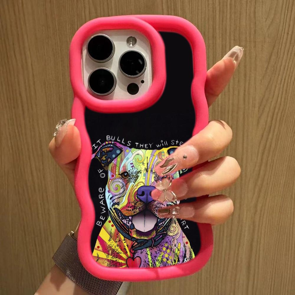 Ae76 Dog Color Doodle Design Art защитные чехлы для телефонов Samsung S24 Plus S23 Ultra A14 A55 A06 Honor X9b Motorola OnePlus Big Wave TPU задняя крышка