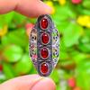 Mozambique Garnet Gemstone 925 Sterling Silver Gift Jewelry Ring Size 7.5