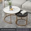Nordic Minimalist Small Round Coffee Table for Living Room