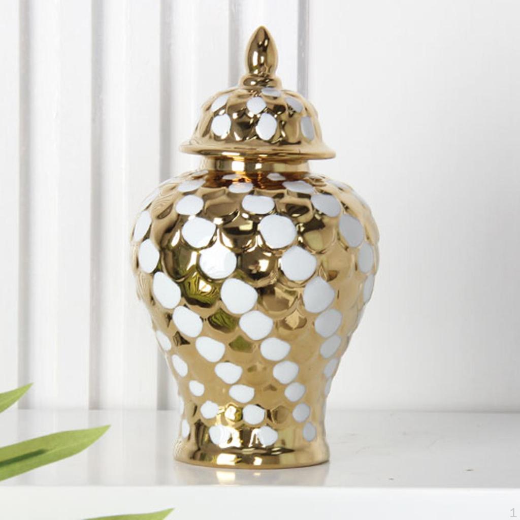 Керамическая банка для имбиря, ваза для цветов, украшение для дома с крышкой, цветочная композиция для свадеб