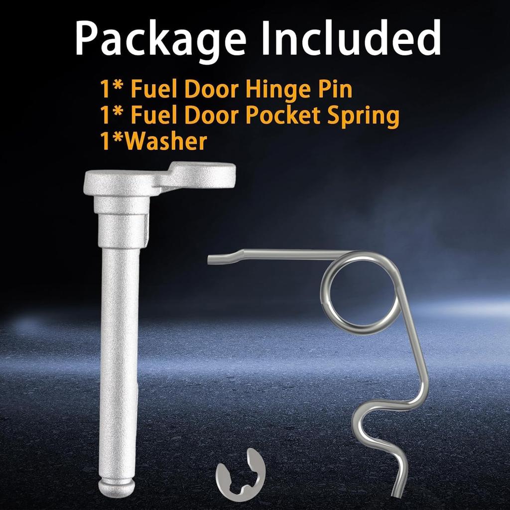 Permanent Repair Kit Fuel Tank Repair Kit (Fuel Door Hinge Pin with Gas Door Spring) Compatible with 2007- Tundra Replace#: 77368-0C010