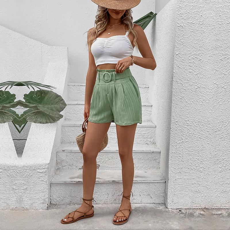 YYFS Женские модные повседневные однотонные шорты с принтом