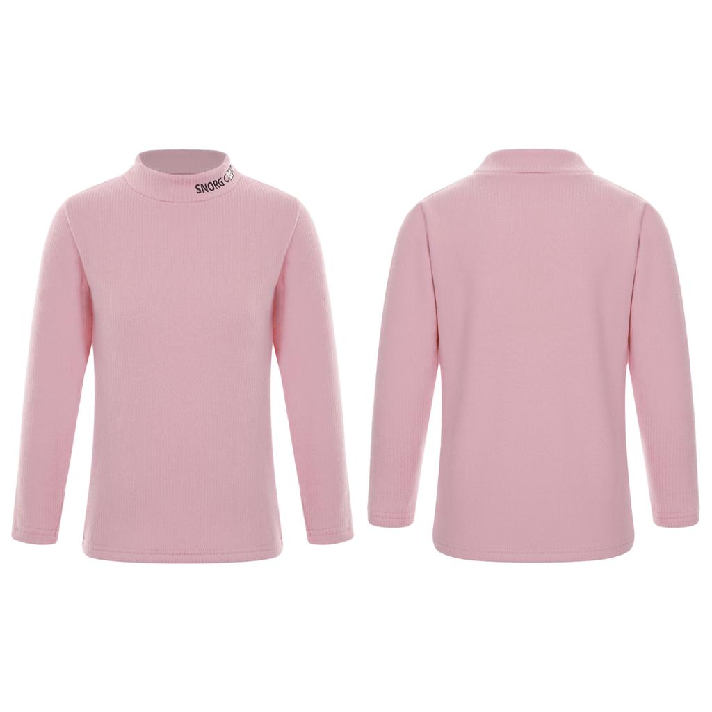 Детское теплое термобелье для мальчиков и девочек, топ унисекс, детская рубашка с воротником с надписью и длинными рукавами, одежда для дома