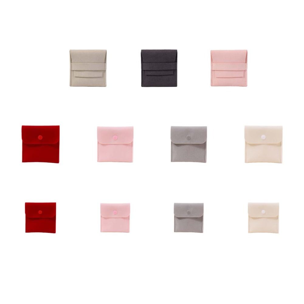 Складной мешочек для упаковки ожерелья и кольца, маленький органайзер для серег, мини-мешочек для демонстрации ювелирных изделий, женский