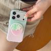 Магнитный чехол для iPhone 17/16 Pro "Клубничный нимб" с защитой от падений